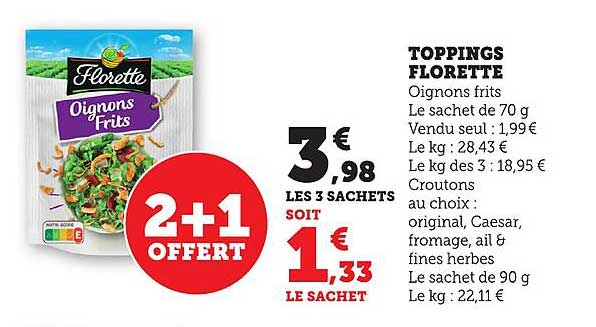TOPPINGS FLORETTE