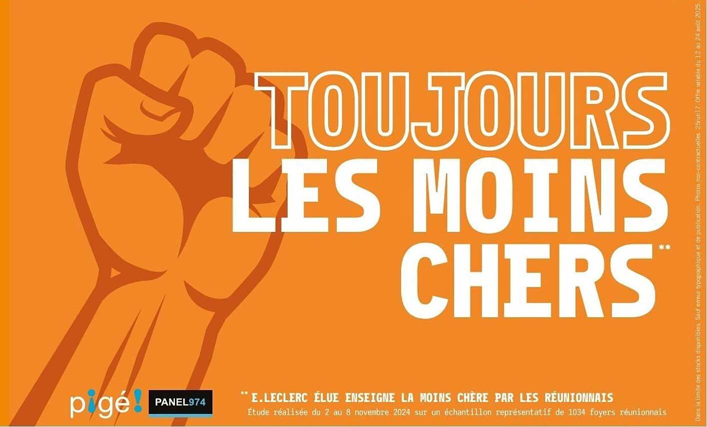 TOUJOURS LES MOINS CHERS