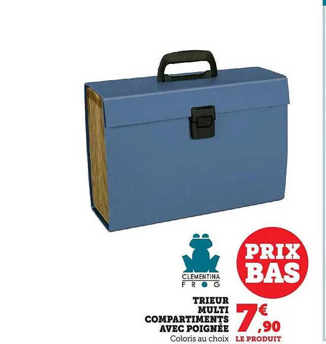 TRIEUR MULTI COMPARTIMENTS AVEC POIGNÉE