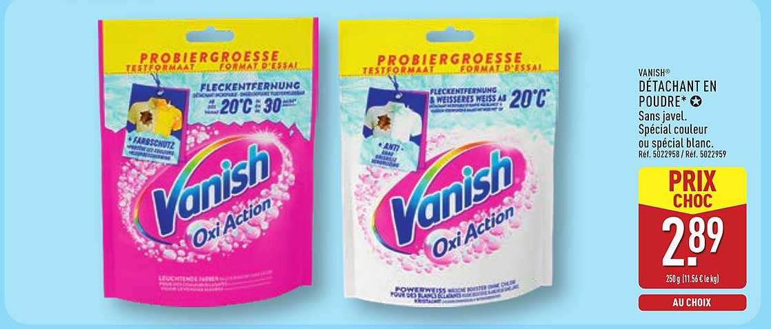 VANISH DÉTACHANT EN POUDRE