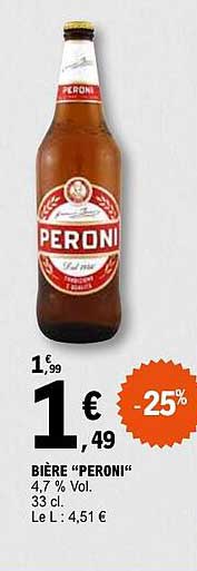 BIÈRE “PERONI”