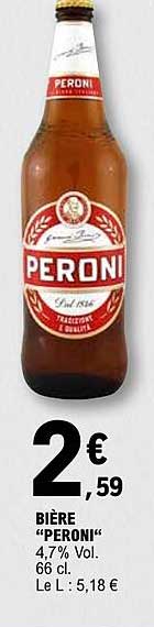 BIÈRE "PERONI"