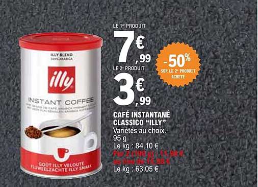 CAFÉ INSTANTANÉ CLASSICO “ILLY”