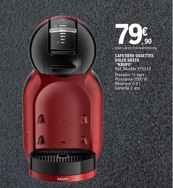 CAFETIÈRE DOSETTES DOLCE GUSTO “KRUPS”