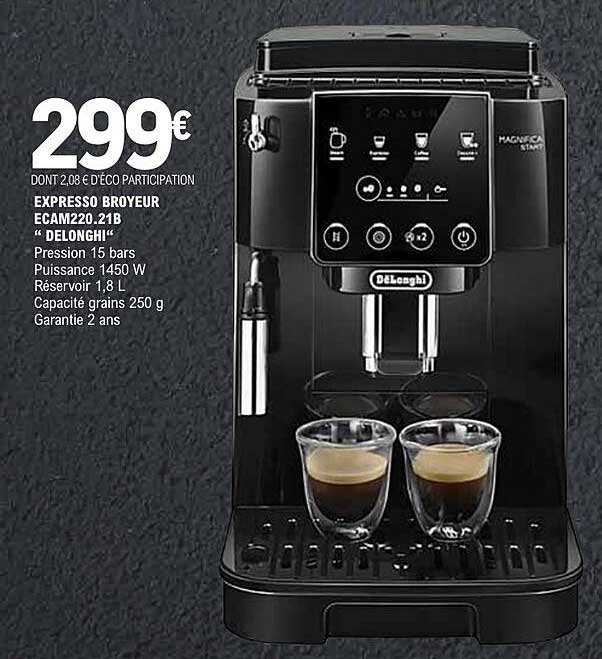EXPRESSO BROYEUR ECAM220.21B " DELONGHI"