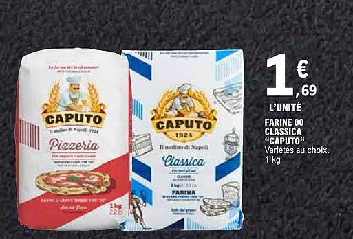 FARINE 00 CLASSICA "CAPUTO" Variétés au choix. 1 kg