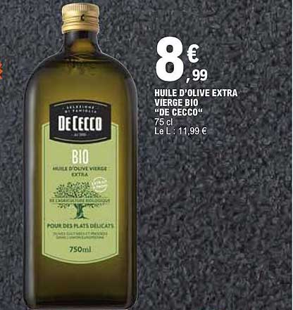 HUILE D’OLIVE EXTRA VIERGE BIO “DE CECCO”