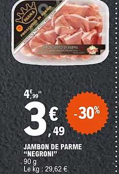 JAMBON DE PARME "NEGRONI"