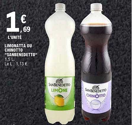LIMONATTA OU CHINOTTO “SAN BENEDETTO”