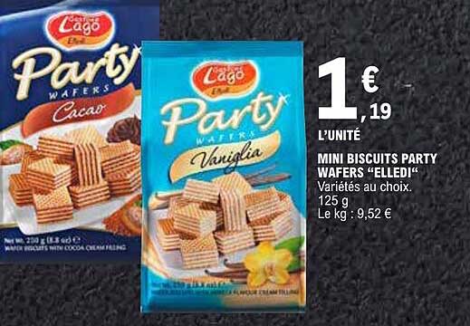 MINI BISCUITS PARTY WAFERS “ELLEDI”