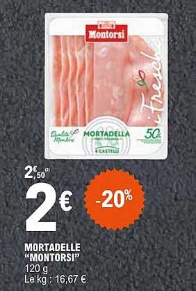 MORTADELLE "MONTORSI" 120 g