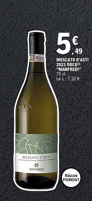 MOSCATO D'ASTI 2023 DOCG “MANFREDI” 75 cl