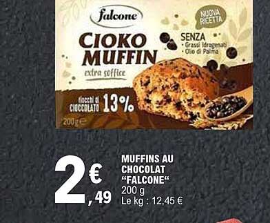 MUFFINS AU CHOCOLAT “FALCONE” 200 g