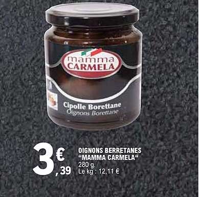 OIGNONS BERRTANES «MAMMA CARMELA» 280 g
