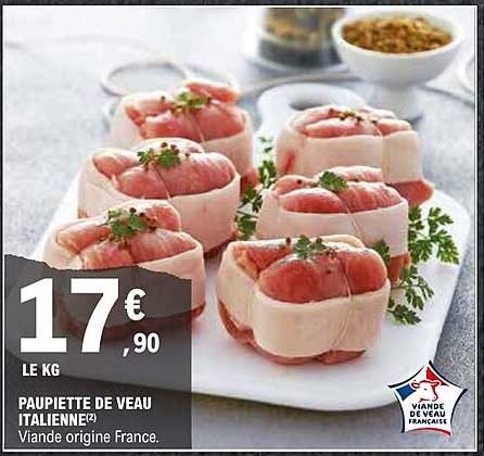 PAUPIETTE DE VEAU ITALIENNE