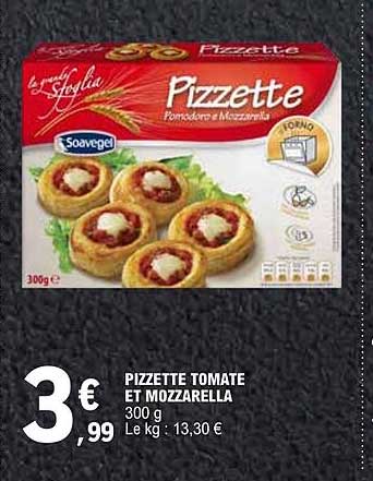 PIZZETTE TOMATE ET MOZZARELLA 300 g