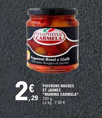 Poivrons rouges et jaunes “Mamma Carmela” 290 g