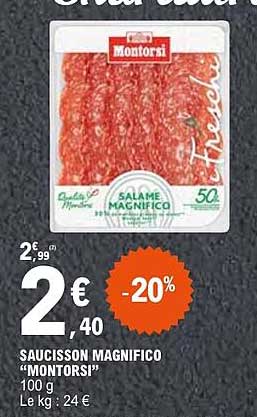 SAUCISSON MAGNIFICO “MONTORSI” 100 g