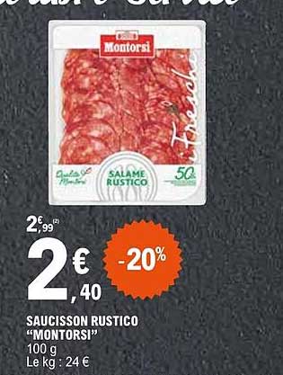 SAUCISSON RUSTICO "MONTORSI"