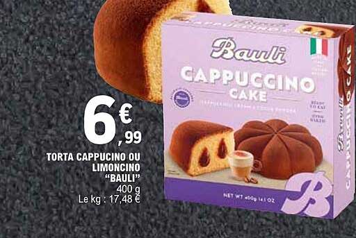TORTA CAPPUCCINO OU LIMONCINO "BAULI"
