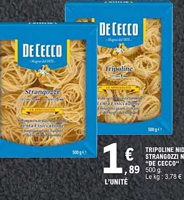 TRIPOLINE NIDI STRANGOZZI “DE CECCO” 500 g