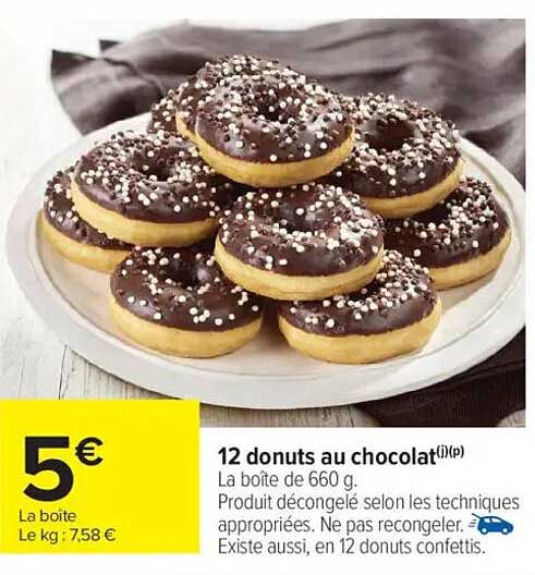 12 donuts au chocolat