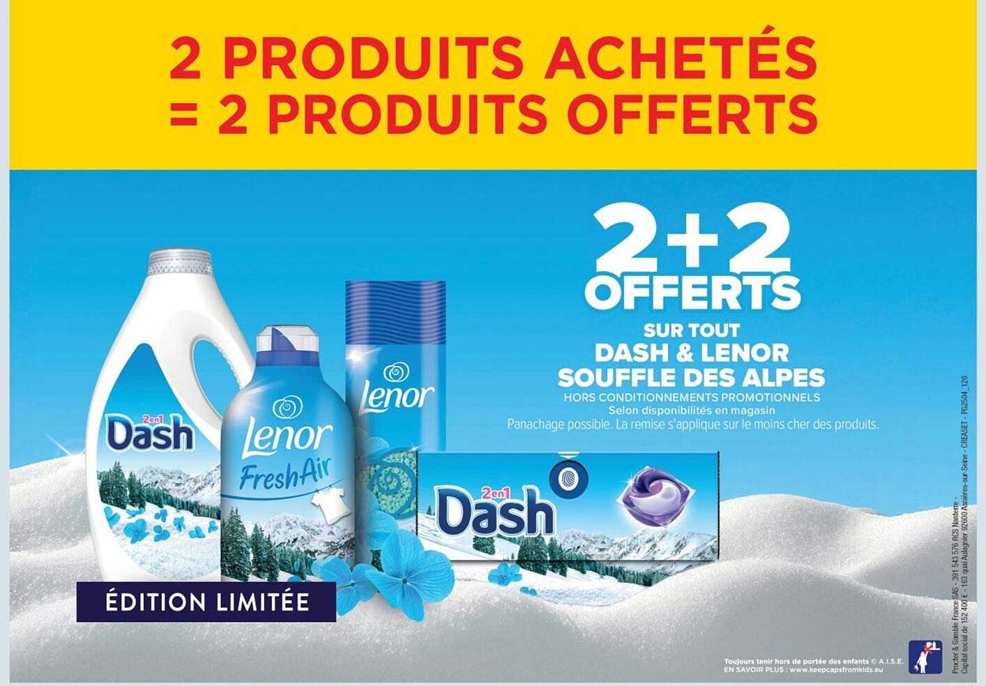 2 PRODUITS ACHETÉS = 2 PRODUITS OFFERTS