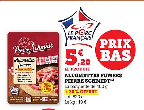 ALLUMETTES FUMÉES PIERRE SCHMIDT