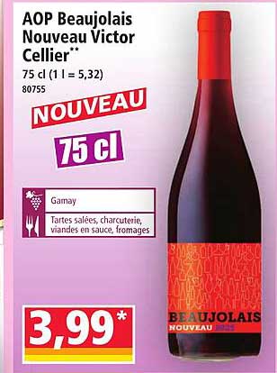 AOP Beaujolais Nouveau Victor Cellier**