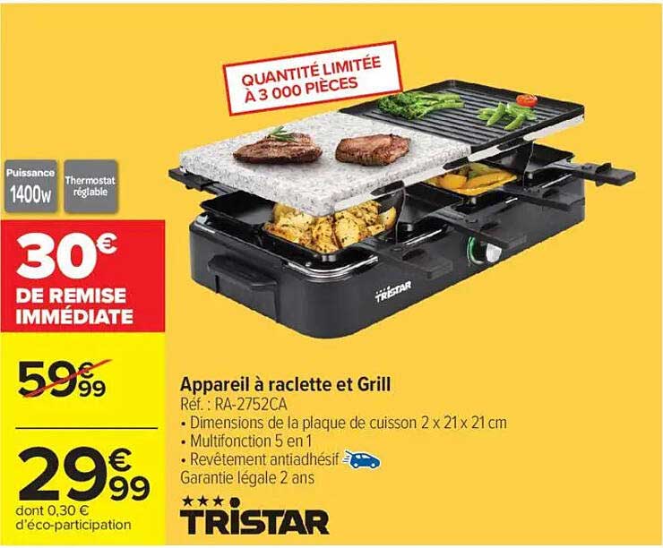 Appareil à raclette et Grill