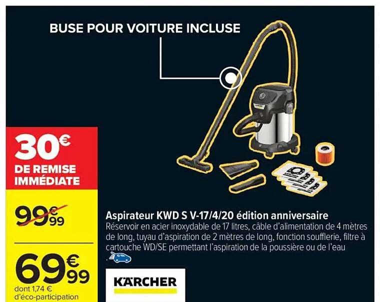 Aspirateur KWD S V-17/4/20 édition anniversaire