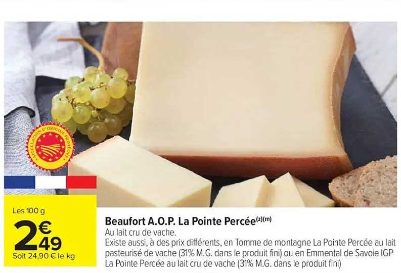 Beaufort A.O.P. La Pointe Percée