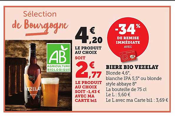 BIERE BIO VEZELAY