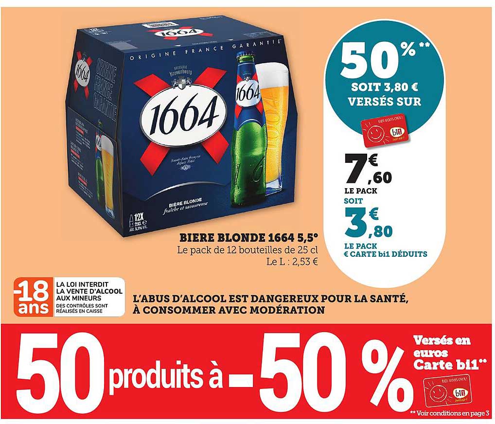 BIERE BLONDE 1664 5,5°