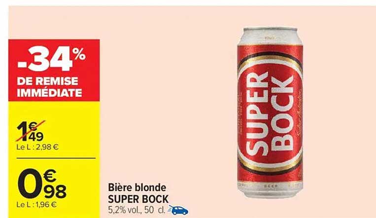 Bière blonde SUPER BOCK