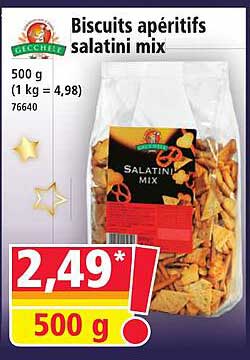 Biscuits apéritifs salatini mix