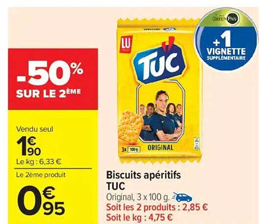 Biscuits apéritifs TUC
