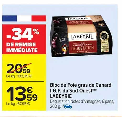 Bloc de Foie gras de Canard I.G.P. du Sud-Ouest™ LABEYRIE