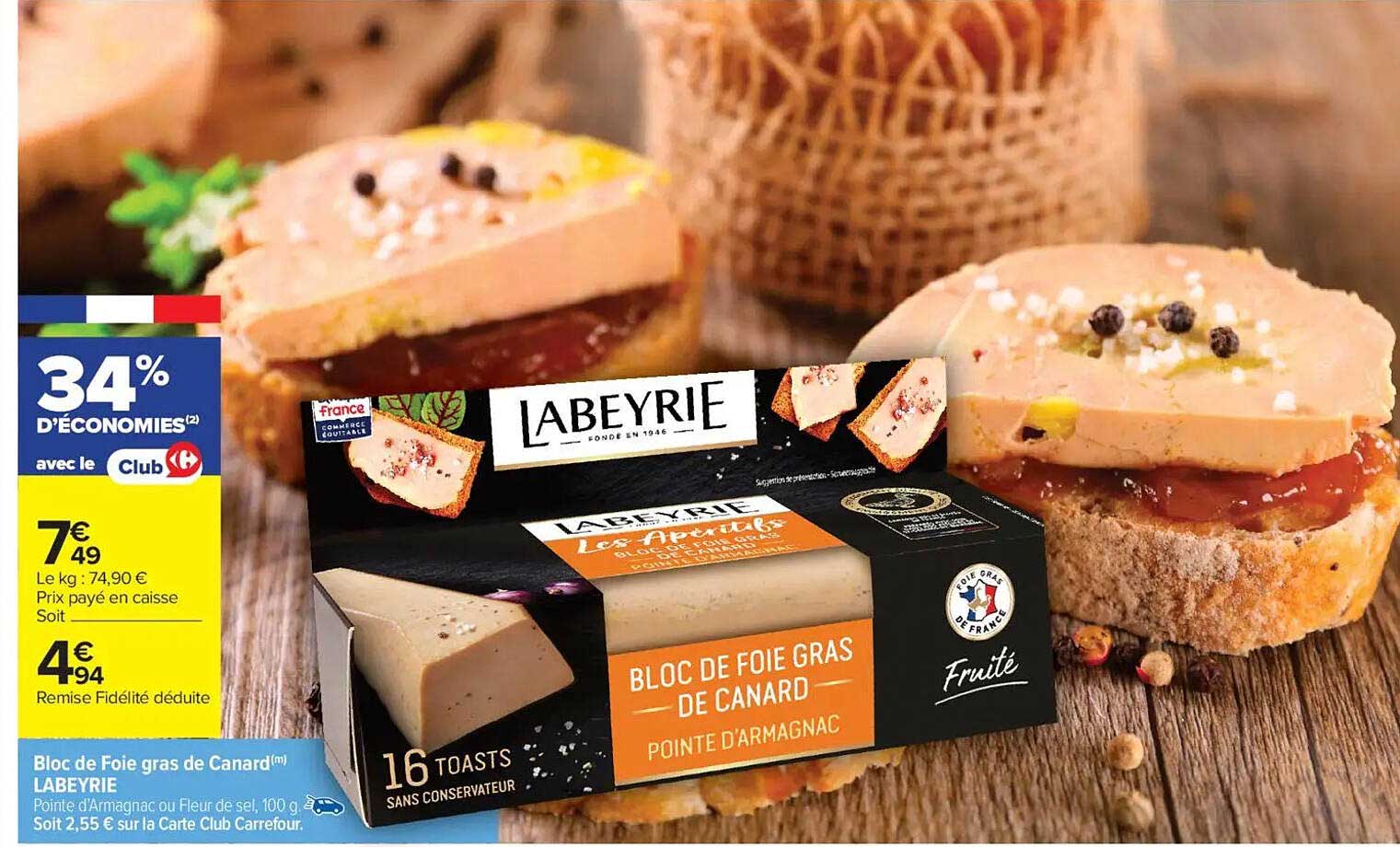 Bloc de Foie gras de Canard(m) LABEYRIE