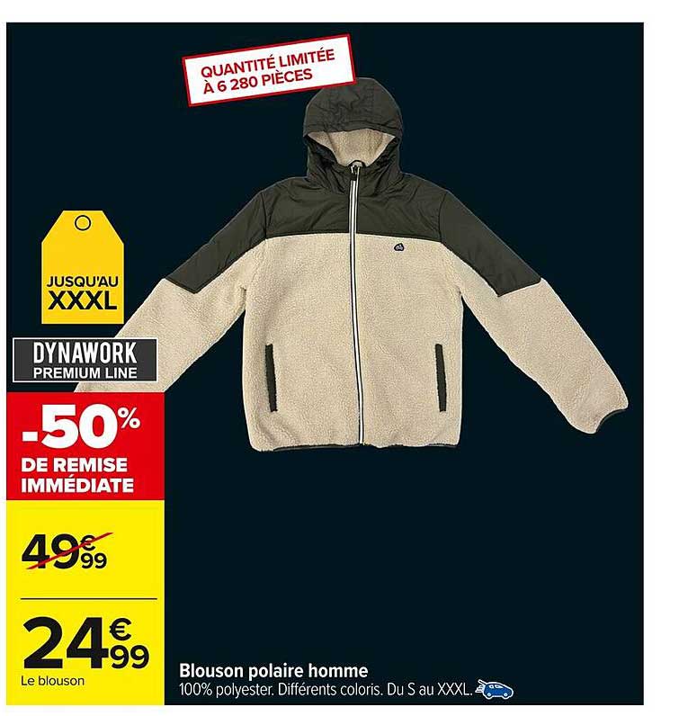 Blouson polaire homme