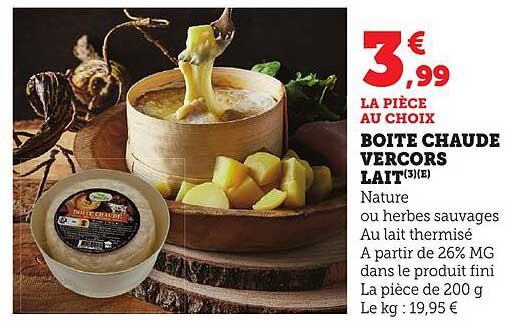 BOITE CHAUDE VERCORS LAIT