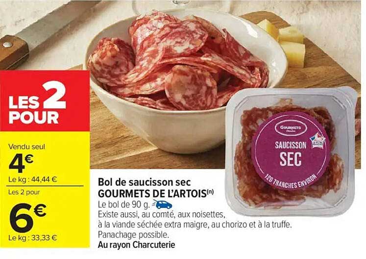 Bol de saucisson sec GOURMETS DE L'ARTOIS(n)