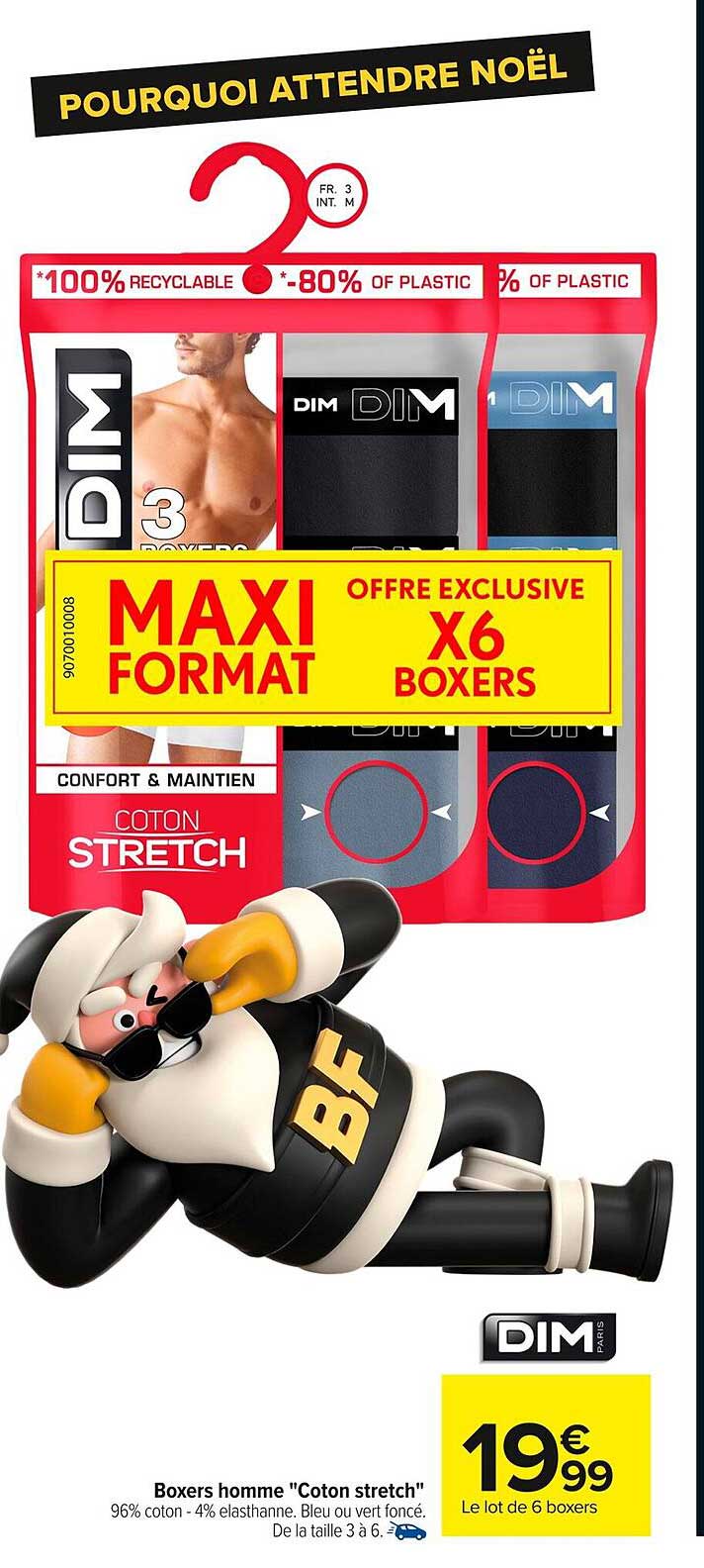 Boxers homme "Coton stretch"