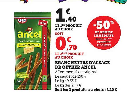 Branchettes d'Alsace Dr Oetker Ancel