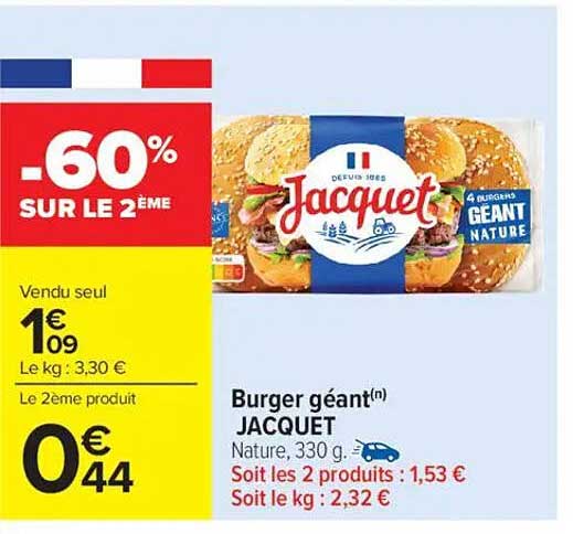 Burger géant(n) JACQUET