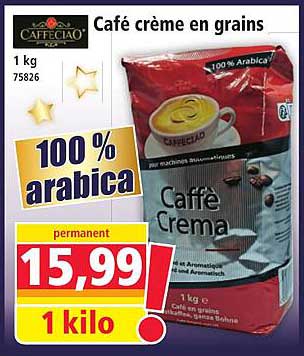 Café crème en grains