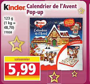 Calendrier de l'Avent Pop-up