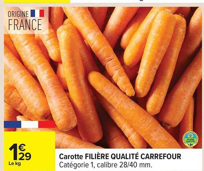 Carotte FILIÈRE QUALITÉ CARREFOUR
