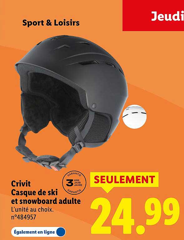 Casque de ski et snowboard adulte Crivit