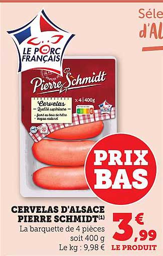 Cervelas d'Alsace Pierre Schmidt
